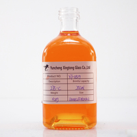 Botol Kaca Kosong Mini Lucu 500ml, Harga Pabrik, Kualitas Bagus, Laris Manis, Mulut Botol Sekrup, Bentuk Persegi, untuk Vodka, Whisky, Rum, Gin