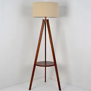 Tripé de madeira para tambor, suporte sombra em tecido com lâmpada