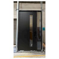 Porte d'entrée principale de style européen PRIMA pour hôtel, en acier inoxydable, portail principal en alliage d'aluminium, portes d'entrée