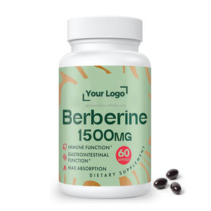 Suplemen Betaine Alami Private Label 60 Kapsul Lunak Berberin 1500mg Mengaktifkan Glp-1 untuk Wanita dan Pria - Product Image 1