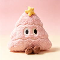 Coussin en peluche Arbre de Noël mignon, jouet en peluche doux en forme de sapin de Noël, décoration de maison pour les fêtes, cadeau