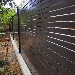 Pantalla Horizontal Privacidad Aleación de aluminio Acero <span class=keywords><strong>Guardrail</strong></span> Panel de valla con listones - Product Image 4