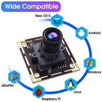 16MP Geniş Açılı USB Kamera Kartı Mini UVC USB2.0 4K Video Lightburn Kamera Modülü Windows Android Mac Linux Raspberry Pi için