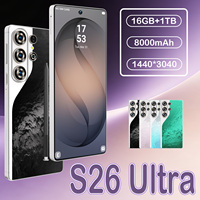 Nouvel Arrivage Téléphone Portable Débloqué S26 Ultra 16 Go 1 To Grande Capacité Écran OLED 1440*3120 pour Distributeurs Mobiles