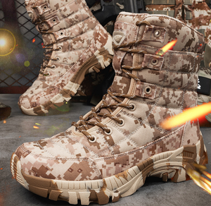 For <strong>Magnum</strong> Men's Plus-Size High-Top Tactical Boots Black Outdoor Trekking Training <strong>Shoes</strong> Cross-Border Design