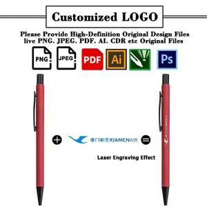 Bolígrafos Promocionales de Goma Mate al por Mayor, Bolígrafos Metálicos con Logotipo Personalizado, Fabricación de Bolígrafos - Product Image 3