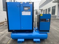 Compresor de Aire de Tornillo con Corte Láser 7-110KW, Imán Permanente VSD, Sin Aceite, Seco, Ahorro de Energía, CE, 10 Años de Garantía, Refrigerado por Aire