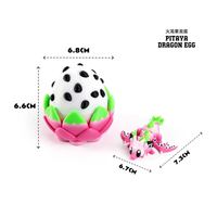 Œuf de dragon fantaisie imprimé en 3D, ensemble multicolore, décorations de Pâques, cadeau fait main, assemblage TPC 12+, décoration créative