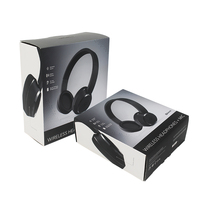 Boîte d'emballage de casque sans fil avec logo personnalisé Design de mode pour les produits électroniques gaufrage impression par stratification mate