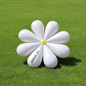 Fleur de marguerite gonflable blanche hermétique <span class=keywords><strong>Alice</strong></span> <span class=keywords><strong>au</strong></span> <span class=keywords><strong>pays</strong></span> <span class=keywords><strong>des</strong></span> <span class=keywords><strong>merveilles</strong></span>, fleurs colorées, imperméable, taille personnalisable pour décorations de fête - Product Image 1