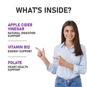 Factory Direct Apple Cider Vinegar Gummies with Apple Cider Vinegar Healthy Immune Function Helps Cleansing Weight Loss Gummies - Product Image 3