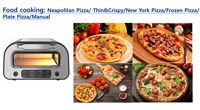 Four à pizza électrique 120V en acier inoxydable, capacité 11-20L, préréglages multi-pizzas programmables, commandes tactiles simples pour usage domestique