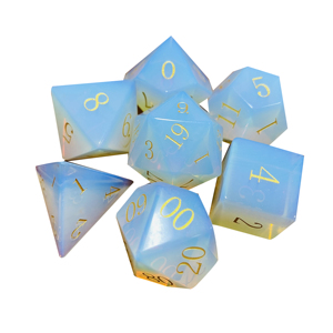 Khắc opalite Dungeon rồng DND <span class=keywords><strong>RPG</strong></span> 7 mảnh prg đá quý xúc xắc - Product Image 1