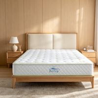 Matelas hybride à ressorts ensachés adaptatif au climat, taille française, fermeté constante, roulé sous vide, en boîte, de fabrication OEM