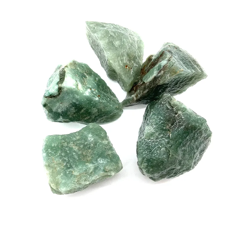 Nuevas llegadas curación cristales piedra dura piedras preciosas naturales Aventurina verde piedra para la decoración de la casa
