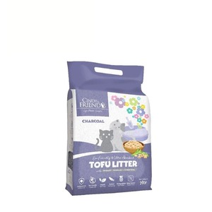 Litière pour chat au charbon de bois et au tofu, ultra absorbante, contrôle des odeurs, jetable dans les toilettes, agglomérante, sable pour toilettes pour animaux de compagnie, 7 L - Product Image 1