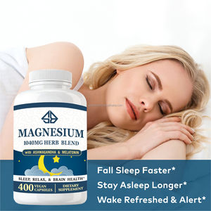 Suplemento Herbal de Magnesio, Ashwagandha y Melatonina para Adultos, Mejora la Memoria, el Sueño y la Energía, 400 Cápsulas - Product Image 3