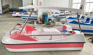 Bateau à pédales pour 4 personnes, <span class=keywords><strong>vélo</strong></span> aquatique, moteur électrique, bateau à pédales en fibre <span class=keywords><strong>de</strong></span> verre pour 2, canoë, kayak, bateau <span class=keywords><strong>de</strong></span> pêche avec batterie et pédales - Product Image 4