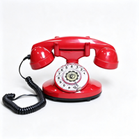 Téléphone rotatif rétro vintage antique - Téléphone filaire d'intérieur pour hôtel