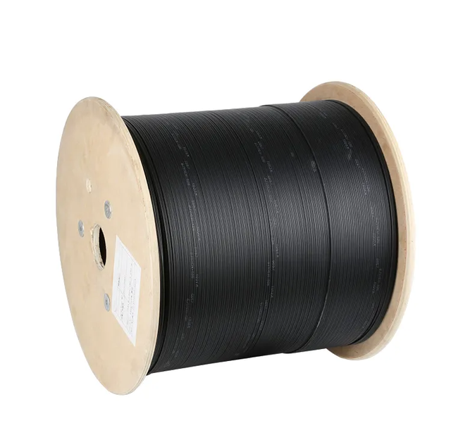 FIBER OPTIC 1 CORE 1km 2km 3km Plywood Drum FTTH DROP CABLE SINGLE MODE INDOOR FIBER OPTIC CABLE