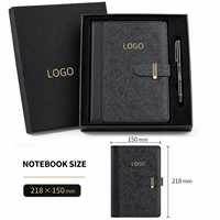 Coffret Cadeau d'Entreprise Premium : Carnet A5 en PU avec Stylo Métallique, Logo Personnalisé, Boîte Cadeau d'Affaires pour Employés et Clients