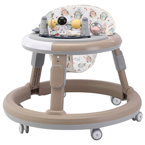 All'ingrosso luce multifunzione musica Walker bambino pieghevole 4 in 1 attività bambino Push Walker con ruote <span class=keywords><strong>e</strong></span> sedile - Product Image 2