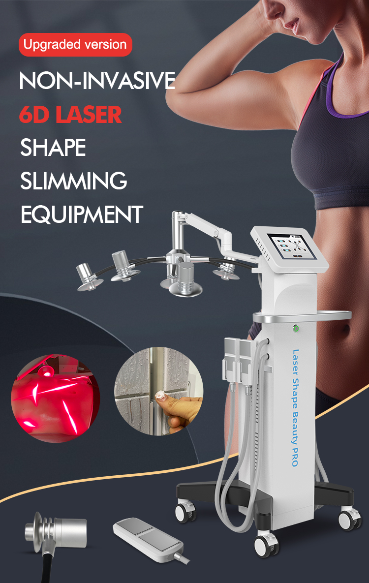 6D 8D Lipo Laser Fat Burning Machine 635nm Red Light 532nm Green