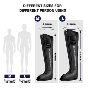Zoshine 2025 nuova compressione aria gambe massaggiatore stivali per il piede vita di sollievo dal dolore muscolare portatile sistema di recupero elettrico per - Product Image 5