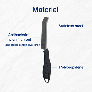 LIJIE, cepillo de limpieza antibacteriano para grietas, cepillo de aleación multifuncional, ranuras para ventanas muertas, cepillo limpiador de juntas de barrido de polvo - Product Image 3