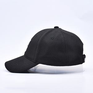 Gorras de béisbol con bordado 3D de alta calidad, gorros de béisbol negros de poliéster de 6 paneles con logotipo personalizado - Product Image 4