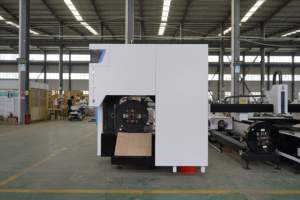 Coupe-tube <span class=keywords><strong>laser</strong></span> biseauté 6000W pour tuyaux extra épais, longueur 6500mm, portée 10-230mm, haute puissance, industriel - Product Image 4