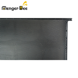 Nouveaux cadres profonds de ruche en plastique Fond de teint de ruche réutilisable noir avec fond de teint enduit de cire d'abeille - Product Image 5
