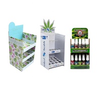 Support d'affichage de comptoir de vente au détail en papier portable personnalisé, présentoir de comptoir en carton PDQ pour les étagères de magasin