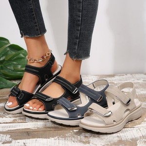 Women's Ankle Strap Casual Open Toe Wedge Heel Sandals Light Weight Summer Autumn <b>Shoes</b> - Product Image 2
