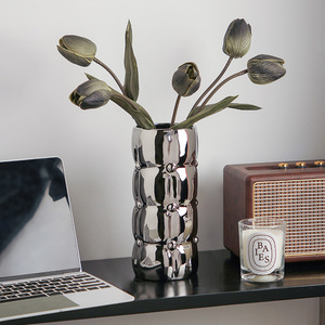 Florero de cerámica para sala de estar con decoración de mesa estilo crema <span class=keywords><strong>Barcelona</strong></span> - Product Image 2