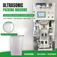 Machine d'emballage de sacs à valve de 25 kg avec scellage ultrasonique pour poudre de construction, usage industriel, CE