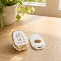Coque de protection en TPU anti-rayures pour clé de voiture OEM Gold Line, compatible avec la clé intelligente Haval 4 boutons, modèle 2021-2026