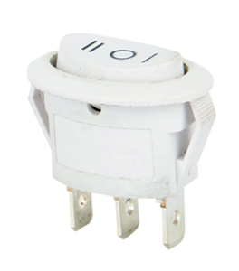 Interruptor Basculante Redondo de 3 Pines y 3 Posiciones de 23 mm, 6A/250V 10A/125V CA, ON-OFF-ON, SPDT - Product Image 3