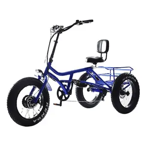 Motore 48V 750 watt con batteria al litio 17.5 ah triciclo elettrico di colore giallo trike in vendita bici elettrica triciclo a 3 ruote