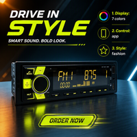 Lecteur MP3 de voiture Bluetooth Radio FM USB AUX Autoradio stéréo simple DIN