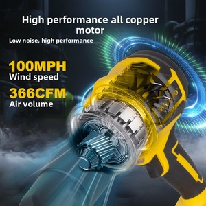 Asciugacapelli Industriale a Batteria al Litio, Turbina Silenziosa <span class=keywords><strong>per</strong></span> Rimozione Polvere Domestica e Attrezzatura <span class=keywords><strong>per</strong></span> Soffiare la Neve, Pressione del Vento 700g - Product Image 5