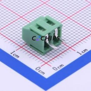 DB125-3.81-2P-GN-S Screw Terminal Block Through hole Component (THT),P=3.81mm Connector 1x2P 3.81mm Green Through Hole - Product Image 1