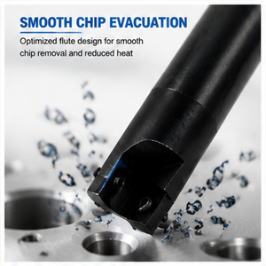 Fresa a spallamento quadrato indicizzabile BAP400R-25-160-C25-2T con inserti in carburo HRC45-55 APMT1604, diametro 25mm, lunghezza 160mm - Product Image 5