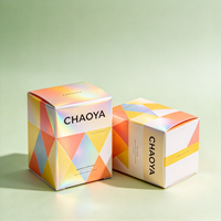 Boîte à bougies parfumées personnalisée avec gaufrage, emballage imprimé holographique, écologique, réutilisable, boîte cadeau de luxe pour bougies