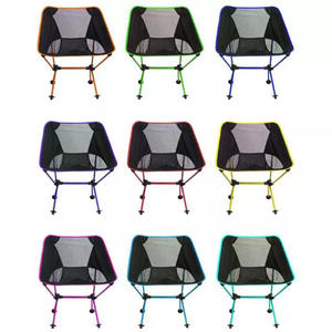 Silla plegable de Metal ultraligera, diseño moderno, con bolsa de transporte - Product Image 5