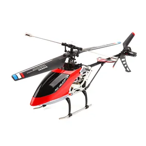 HOSHI Wltoys-helicóptero XK V912-A RC para niños, 2,4G, 4 canales, con luz Led, Dron de control remoto, Motor Dual, juguetes de Interior para niños, regalos