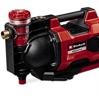 Pompe de jardin automatique sans fil Einhell Aquinn, alimentée par batterie, 3800 L/h, hauteur de refoulement 37 m, mode ECO/Boost