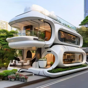 Apple Cabin Modular Nhà Nhà Viên Nang Táo Theo Chủ Đề Thép Container Nhà Cho Hiện Đại B & B Các Ứng Dụng - Product Image 3