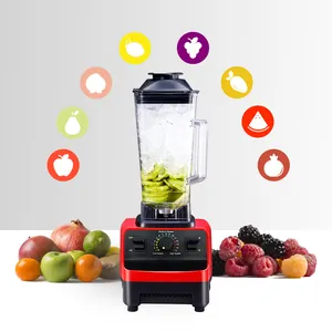 Profesyonel meyve Smoothie sıkacağı makinesi mutfak mutfak robotu buz mikser ve ağır güç ticari elektrikli Blender