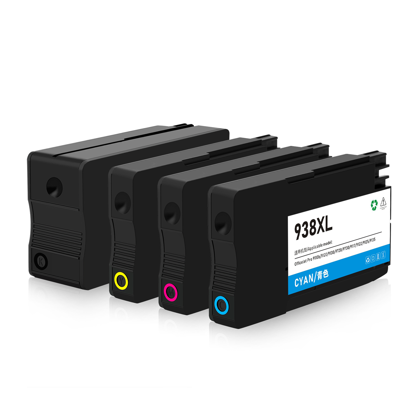 Для HP 938XL Совместимый картридж для HP 938 для HP OFFICEJET PRO 9110B 9120 9130 9720 9730